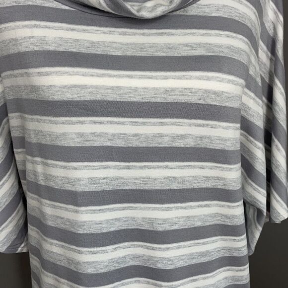 Lou & Grey Cowl Neck Short Sleeve Striped Sweater. Size Medium. New with… - Picture 2 of 11